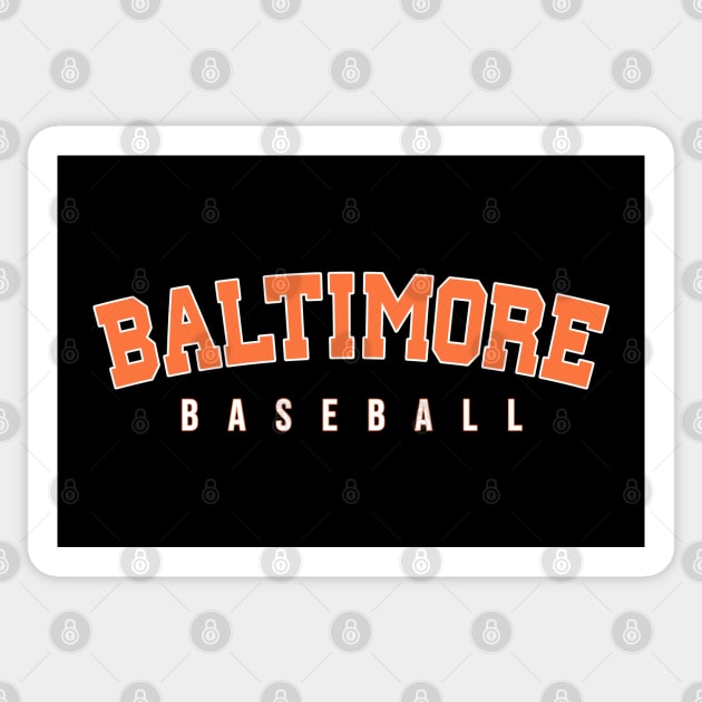 BALTIMORE Baseball Sticker by BVHstudio